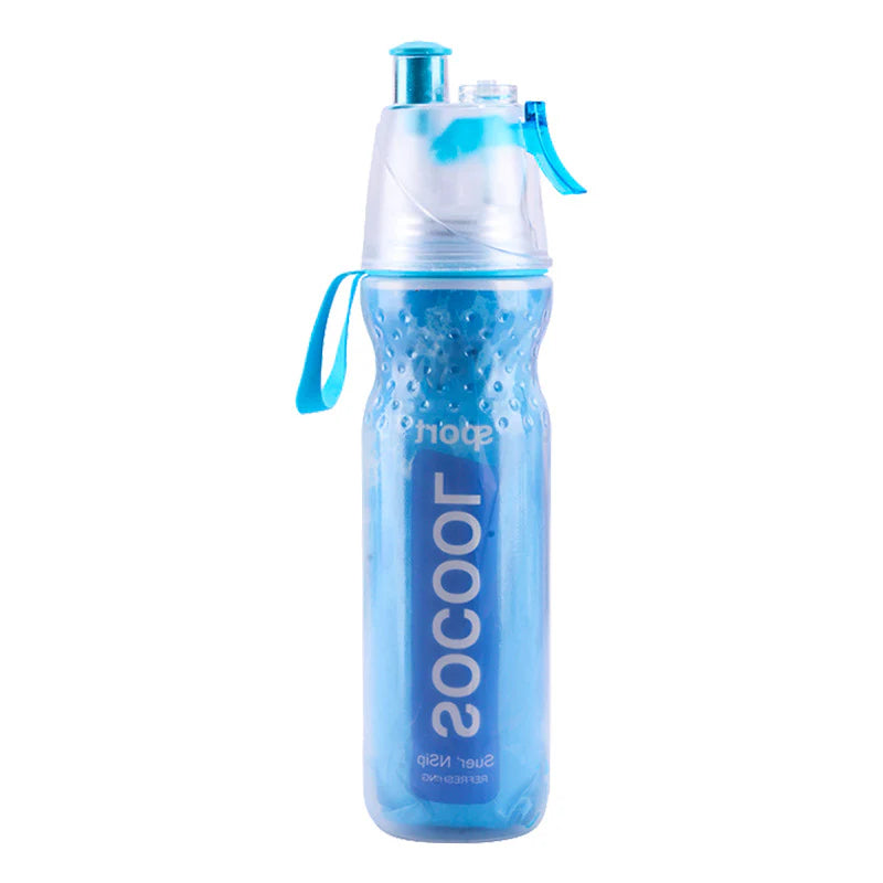Compact 500Ml Sports Water Bottle for Cycling and Running with Misting Feature