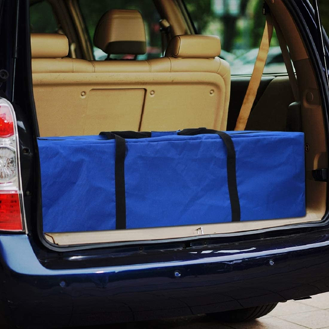 Sports Duffle Bag - Extra Large Travel Duffel Luggage Bag with Upgrade Zipper, Sturdy & Water Resistant Big Storage Bag for Christmas Tree (Blue 47Inch 2Pack)
