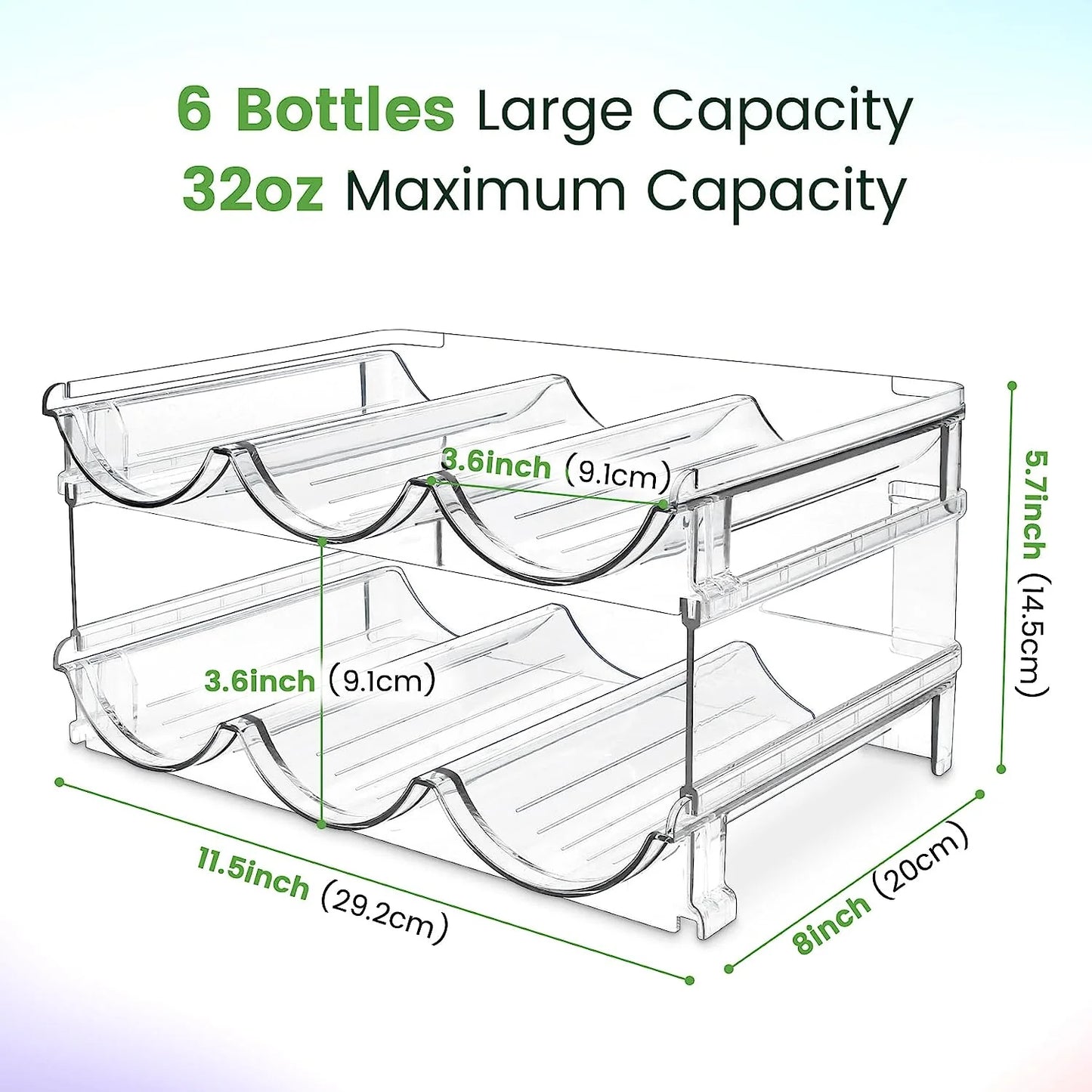 Say Goodbye to Clutter! π Check Out Our 2-Pack Stackable Water Bottle Organizer for Your Cabinet! Perfect for Keeping Your Hydration Essentials Neat and Tidy! π§π₯€ #Homeorganization #Waterbottlestorage