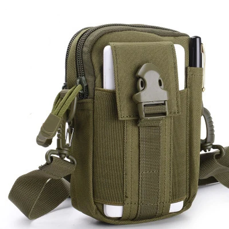 Mobile Phone Case Pouch Waist Bag Waterproof Nylon Multifunction Casual Men Waist Pack Male Small Bag