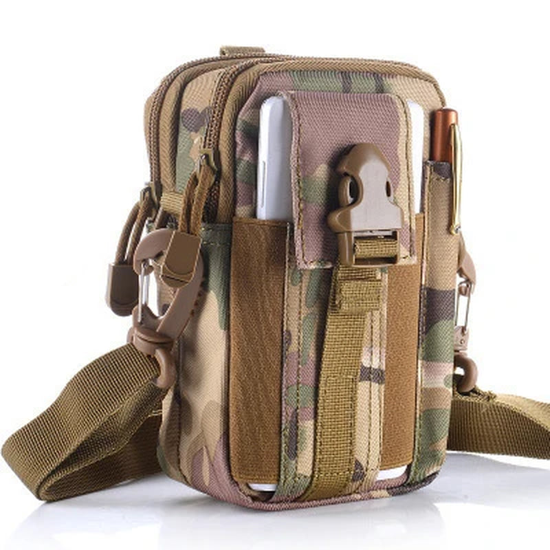 Mobile Phone Case Pouch Waist Bag Waterproof Nylon Multifunction Casual Men Waist Pack Male Small Bag