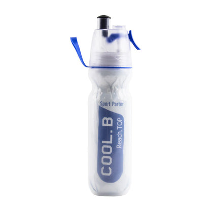Compact 500Ml Sports Water Bottle for Cycling and Running with Misting Feature