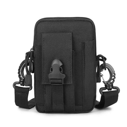 Mobile Phone Case Pouch Waist Bag Waterproof Nylon Multifunction Casual Men Waist Pack Male Small Bag