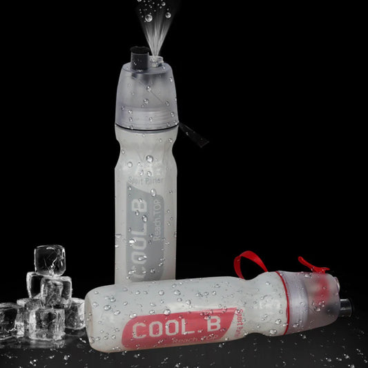 Compact 500Ml Sports Water Bottle for Cycling and Running with Misting Feature
