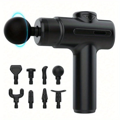 Massage Gun Deep Tissue Percussion Massager, Handheld, with 8 Massage Heads