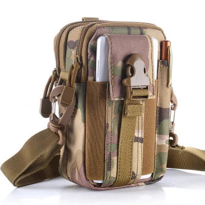 Mobile Phone Case Pouch Waist Bag Waterproof Nylon Multifunction Casual Men Waist Pack Male Small Bag